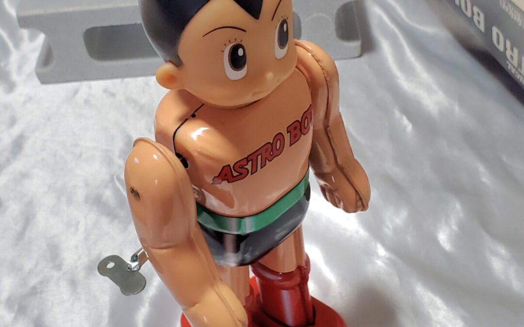 ASTRO BOY MECHANICAL MIGHTY ATOM WIND-UP FIGURE BILLIKEN.  鉄腕アトム メカマイティアトム ゼンマイフィギュア ビリケン。