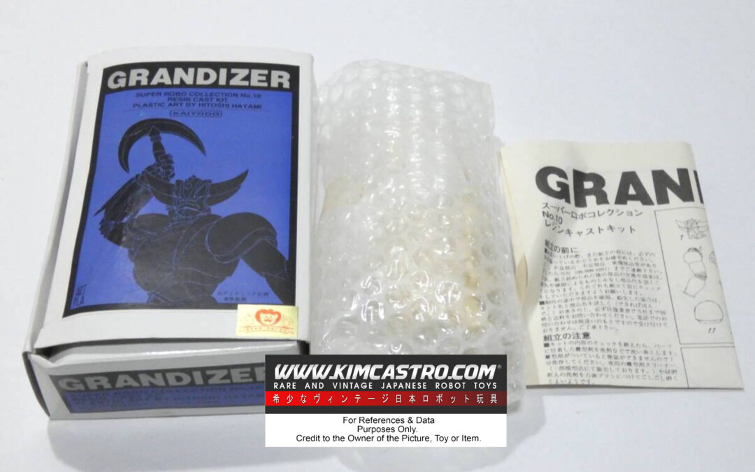 GRANDIZER SUPER COLLECTION NO. 10 RESIN CAST KIT PLASTIC ART BY HOTOSHI HAYAMI KAIYODO ART PLA.   グランダイザー スーパーコレクション NO. 10 レジンキャストキット プラスチックアート by 速水法師 海洋堂アートプラ.