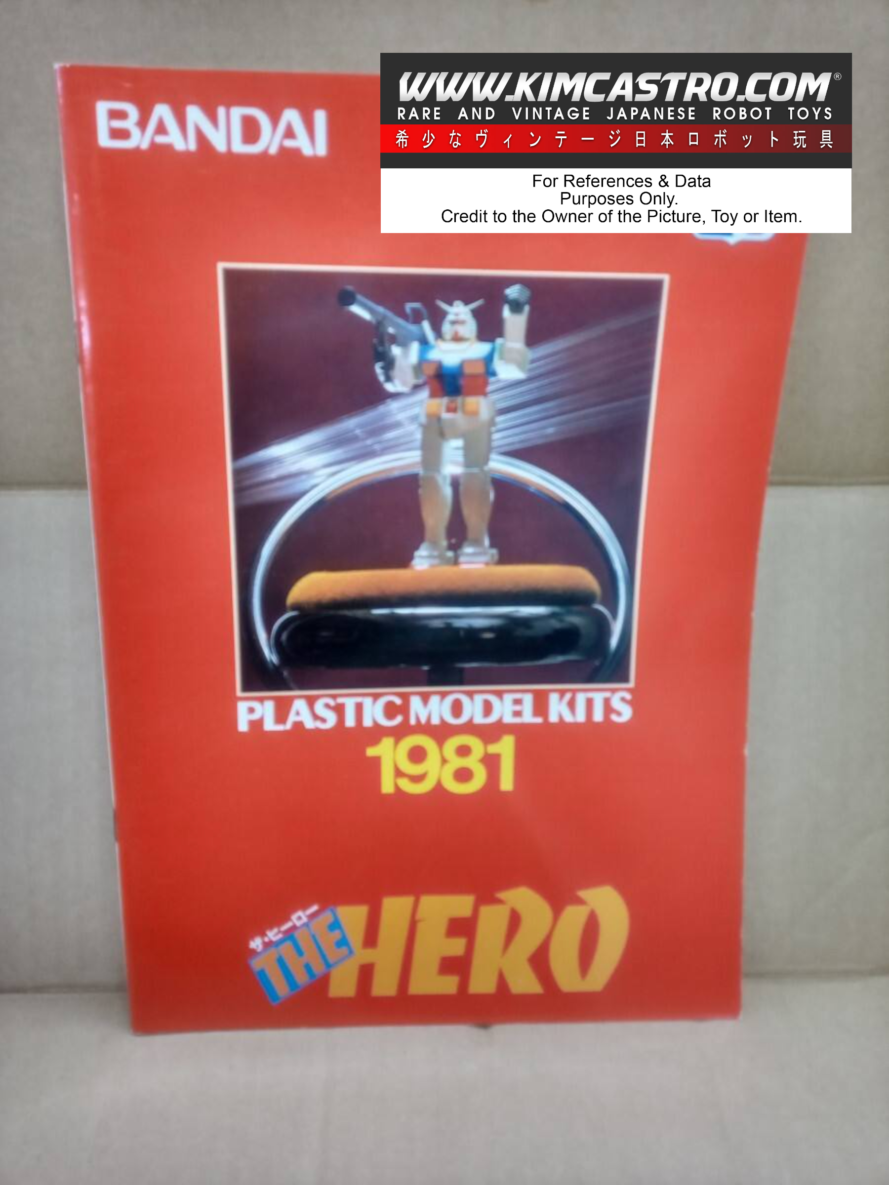 BANDAI 1981 PLASTIC MODEL KITS TOY THE HERO CATALOG