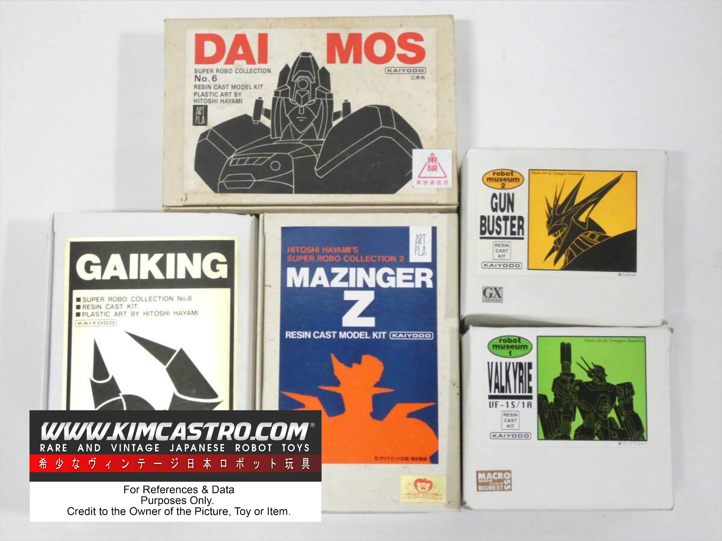 DAIMOS, GAIKING, MAZINGER Z, GUN BUSTER, VALKYRIE COLLECTION