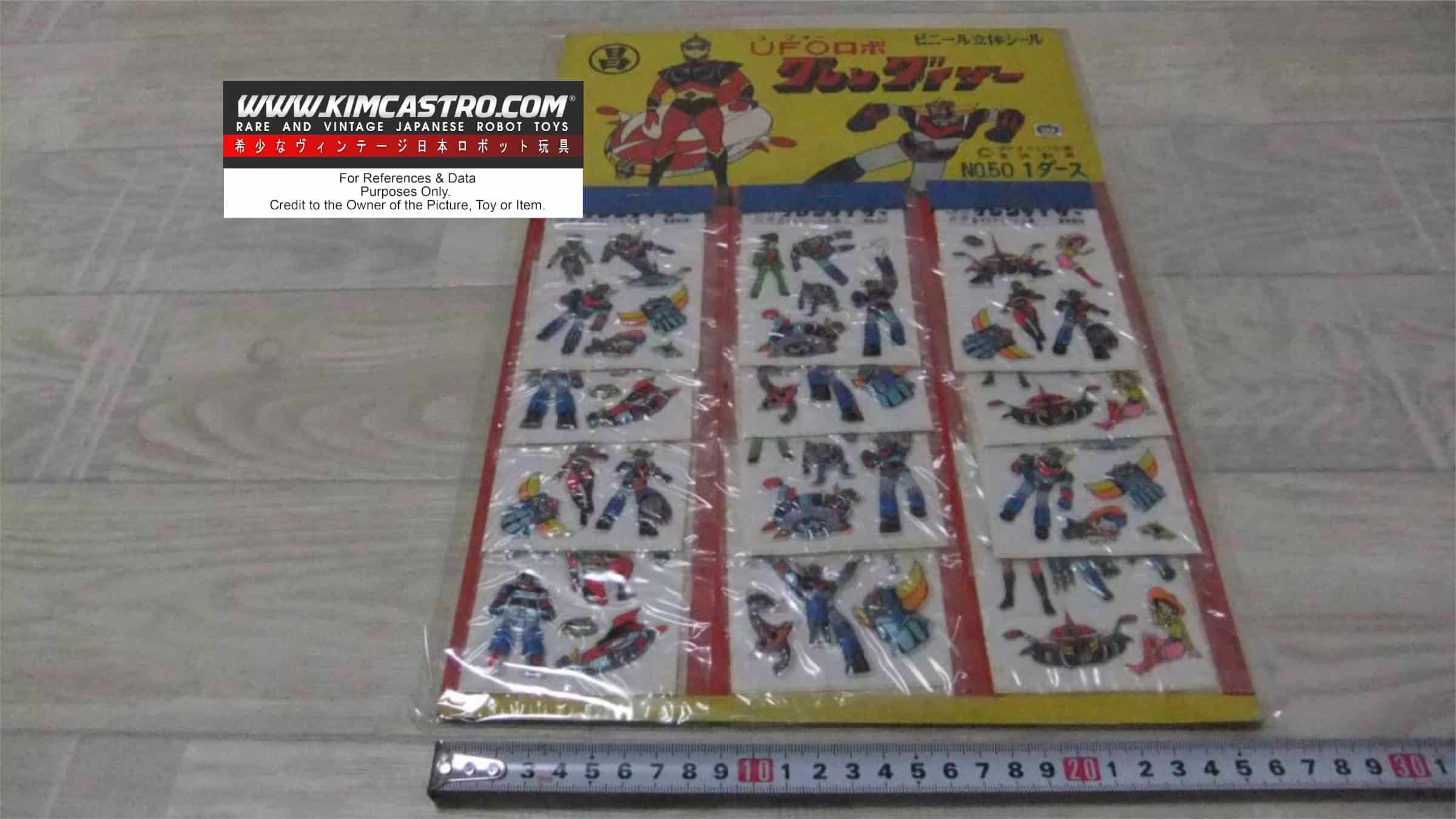 GRENDIZER VINYL 3D STICKERS