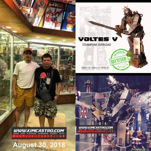 WITH FILIPINO ARTIST RAM MALLARI JR. THANK YOU FOR MAKING A VOLTES V STEAMPUNK OVERLOAD AUGUST 30, 2018.   フィリピン人アーティスト、ラム・マラリ・ジュニアと2018 年 8 月 30 日、ボルテス V スチームパンク オーバーロードを作成していただきありがとうございます。