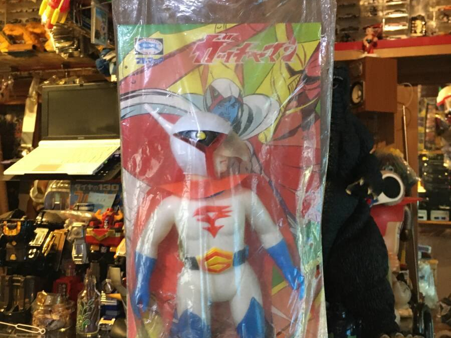 SCIENCE NINJA TEAM GATCHAMAN SOFUBI PLASTIC SOFT VINYL BULL MARK BULLMARK. 科学忍者隊ガッチャマン ソフビ プラスチック ソフビ ブルマァク ブルマァク。