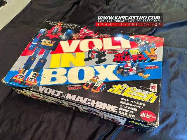 VOLTES V POPY VOLT IN BOX FIRST VERSION YELLOW ELBOW. ボルテスV ポピーボルト イン ボックス ファーストバージョン イエロー エルボー。
