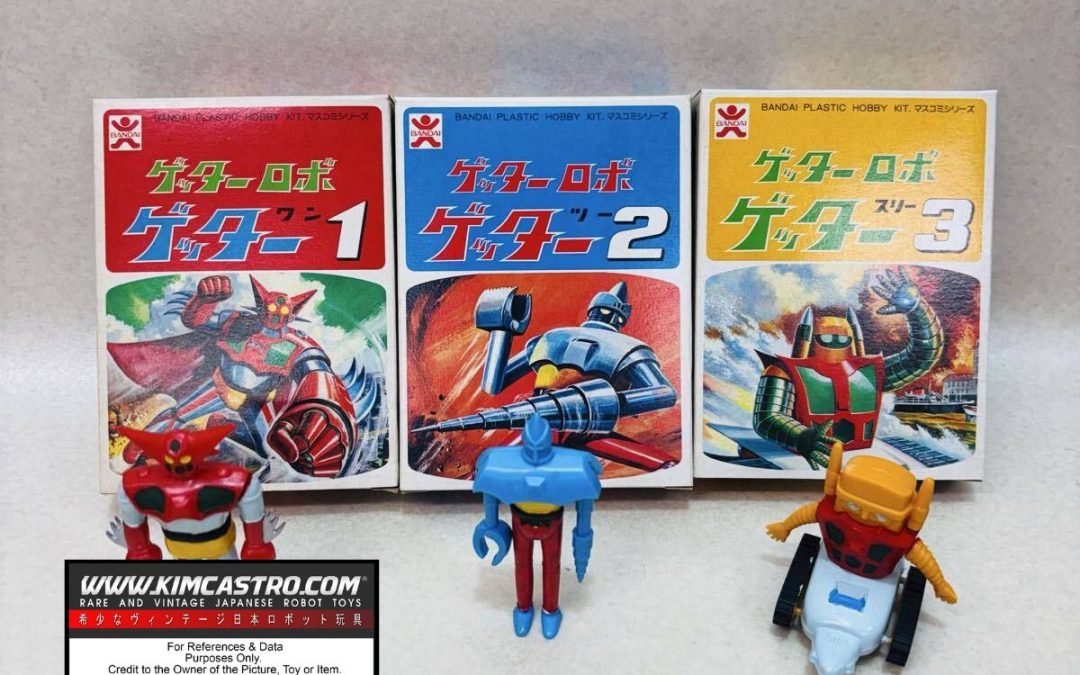 GETTER ROBO GETTER 1 2 3 PLASTIC MODEL KIT OLD BANDAI. ゲッターロボ ゲッター1・2・3 プラスチックモデルキット 旧バンダイ