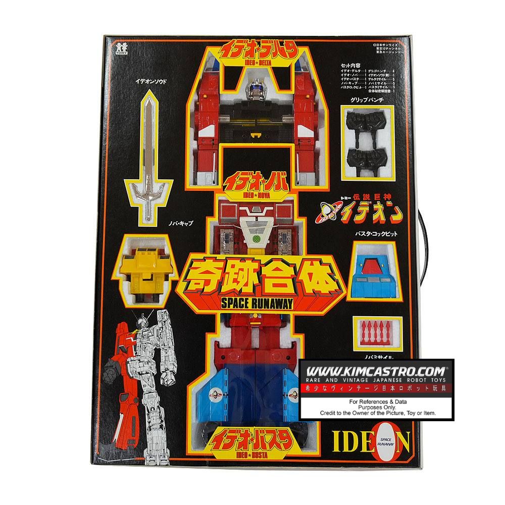 MIRACLE COMBINATION LEGENDARY GIANT IDEON SPACE RUNAWAY TOMY