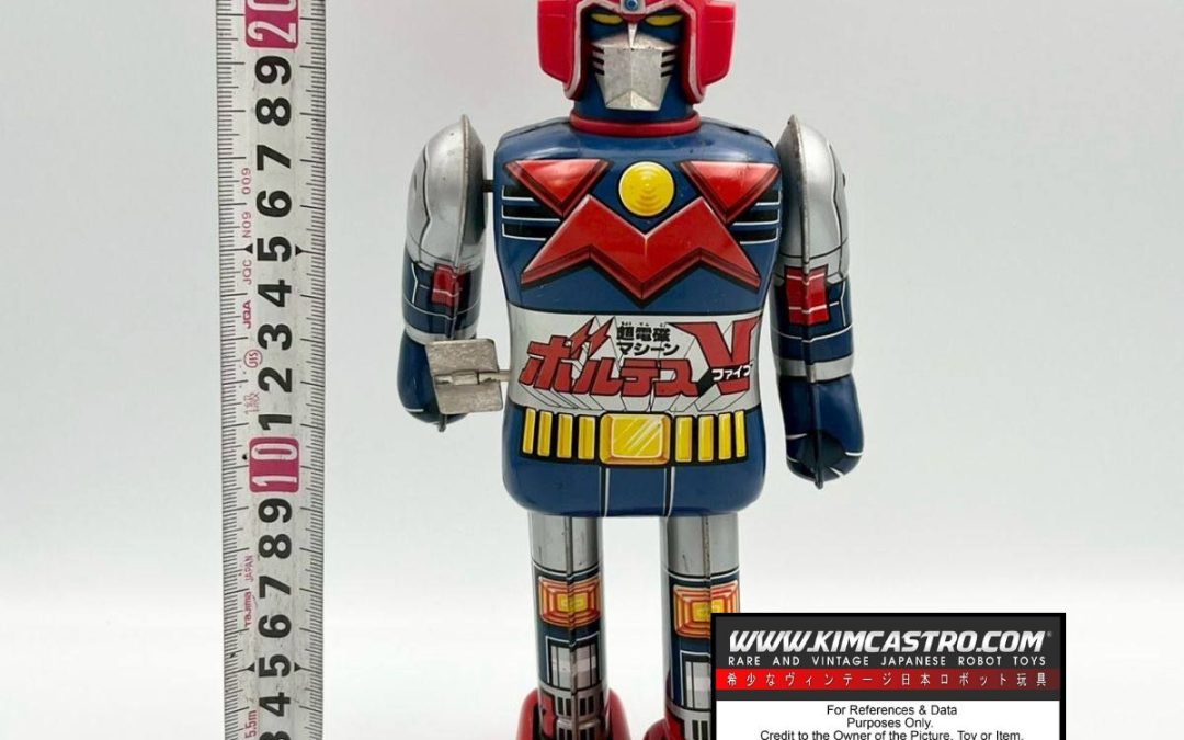 SUPER ELECTROMAGNETIC VOLTES V VOLTUS V VOLTES FIVE VOLTES 5 BORUTESU V BOLTES V VOLTEZ V TIN TOY WIND UP WALKING ROBOT WIND-UP POPY POPYNICA POPYNIKA POPINICA POPPY CHOGOKIN. 超電磁ボルテスV、ボルタスV、ボルテスファイブ、ボルテス5、ボルテスV、ボルテスV、ブリキのおもちゃ、ゼンマイ式歩行ロボット、ゼンマイ式、ポピー、ポピニカ、ポピニカ、ポピニカ、超合金。