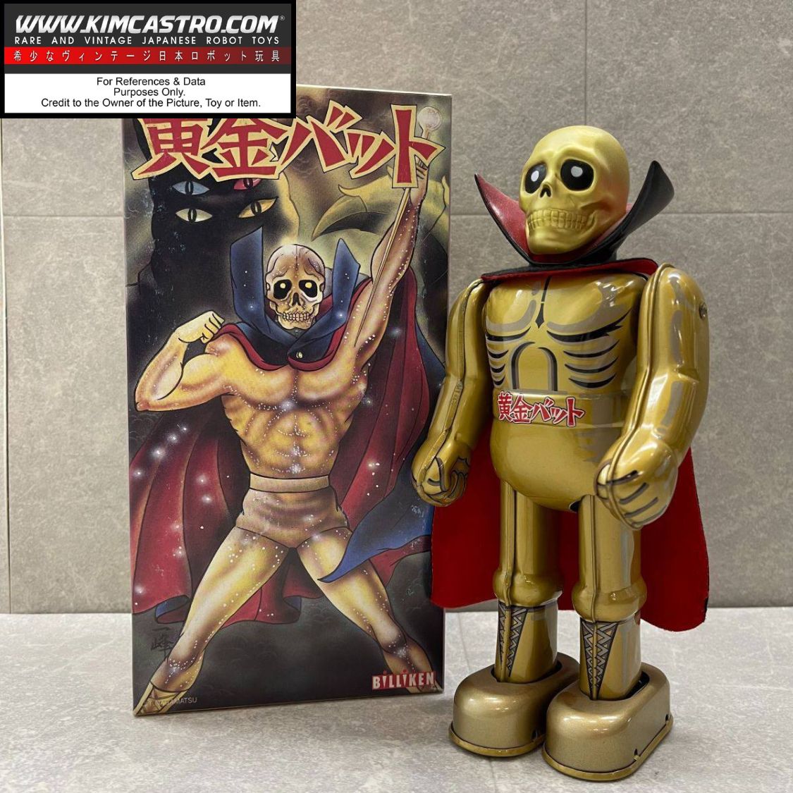 GOLDEN BAT SHOKAI TIN TOY WIND UP WALKING ROBOT WIND-UP TOKIN FEATIVAL BILLIKEN.