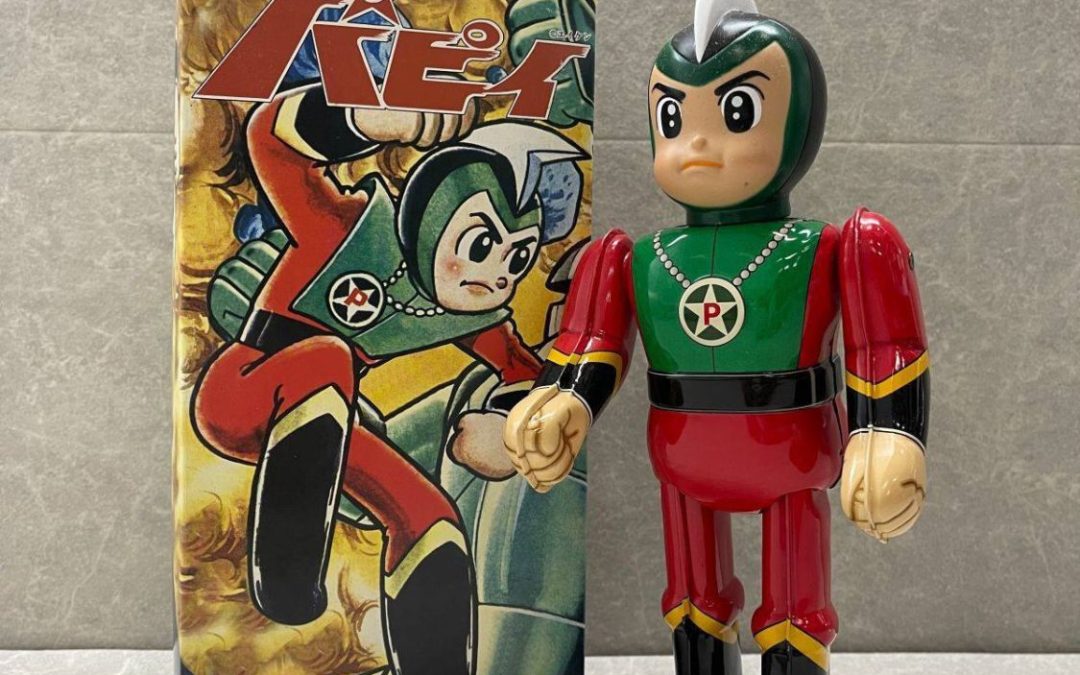 PLANET BOY PUPPY TIN TOY WIND UP WALKING WALK ROBOT WIND-UP SHOKAI BILLIKEN. プラネットボーイの子犬のブリキのおもちゃ、ゼンマイ式歩行ロボット、ゼンマイ式おもちゃ、ショウカイビリケン