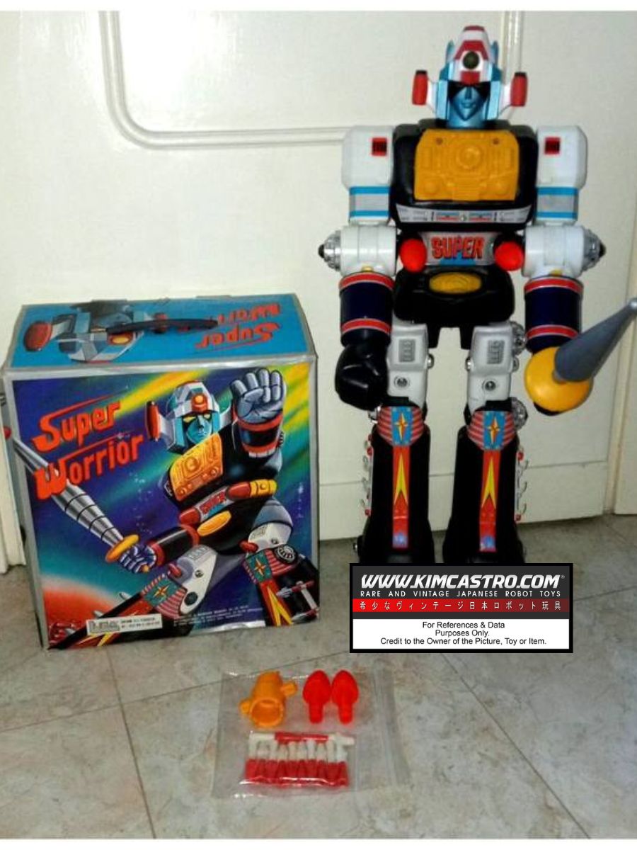 SUPER WORRIOR DAIMOS DAIMOUS WARRIOR GIANT ROBOT FACTORY JUMBO MACHINDER MACHINEDER PER SPARARE MISSILI COSMICI ITALIAN ITALY VERSION 1979.